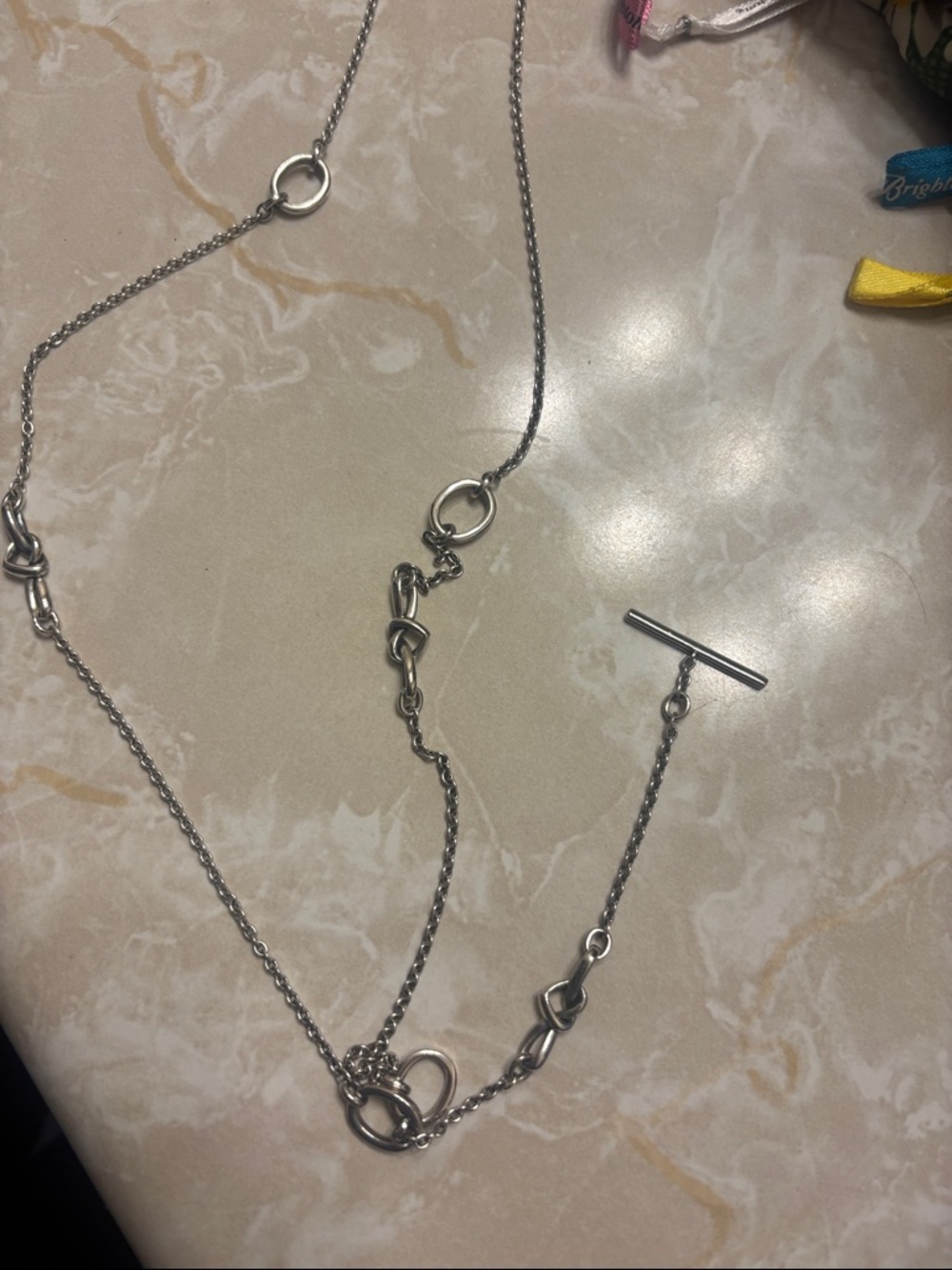 Pandora knotted heart long Necklace - Picture 3 of 7